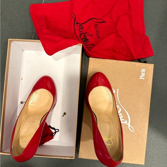 Christian Louboutin Fifi 100 Red US size 8 - Picture 5 of 6